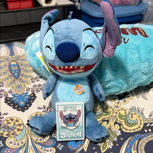 Disney Other - Disney Stitch Blue and Purple Plush Toy